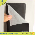 Black reflective fabric textile